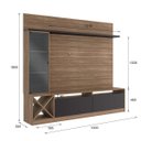 Ver imagem 3 de Estante Home para TV até 50 Polegadas 1 Porta de Vidro Sorrento Quiditá