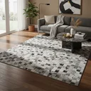 Ver imagem 1 de Tapete de Couro Quadriculado 2,00 X 1,50 M Salino Preto