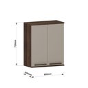 Ver imagem 3 de Armário Aéreo 60 Cm 2 Portas Luna Luciane Móveis