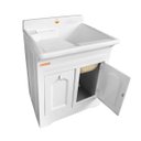 Ver imagem 2 de Gabinete Tanque Esfregador 50 Litros Espaço Torneira Branco F21T