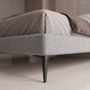 Ver mais imagens de Cama Base Box King Unique 193x203 Sommier Moderno Pés de Ferro Linho Cinza - Desk Design