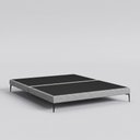 Ver imagem 6 de Cama Base Box King Unique 193x203 Sommier Moderno Pés de Ferro Linho Cinza - Desk Design