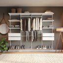 Ver imagem 1 de Closet Aberto Modulado para Casal 245cm Eminence Branco