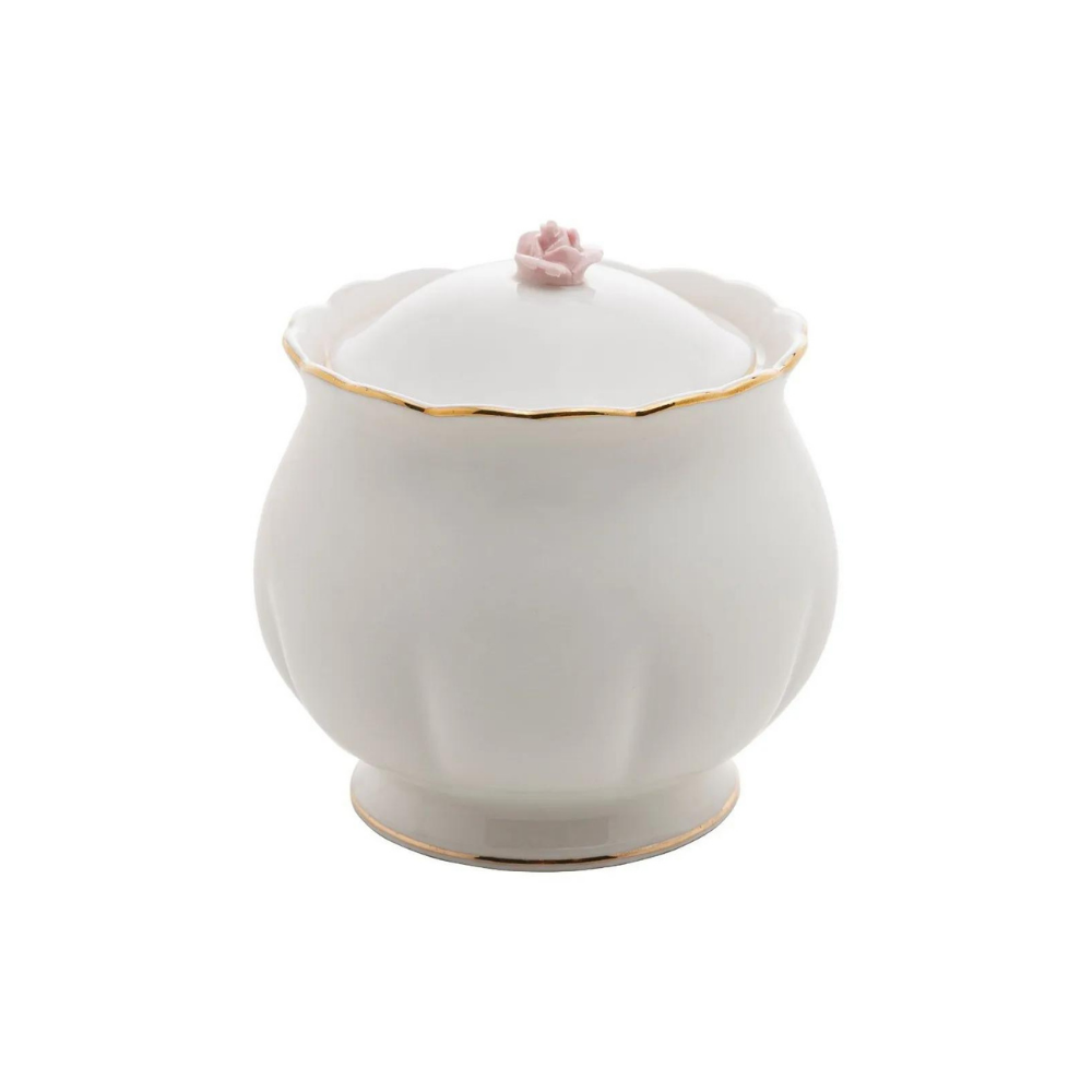 Acucareiro Porcelana Flower 300ml 17786 Rojemac