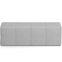 Ver imagem 5 de Puff Decorativo Living Sala de Estar 160 cm Roma W01 Linho Cinza - Lyam Lyam Decor