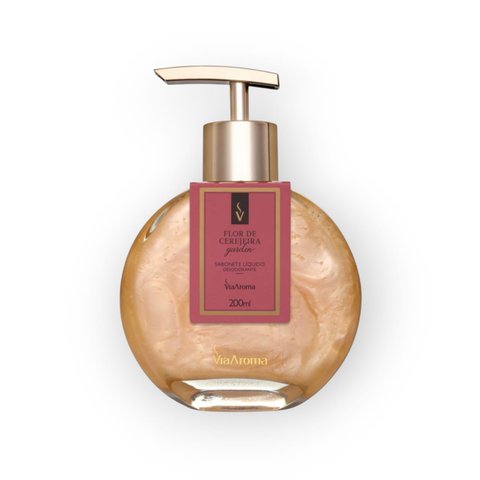 Sabonete Liquido Desodorante Flor de Cerejeira Garden Via Aroma 200ml