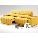 Ver imagem 6 de Sofá com Porta Copos e Carregador Usb Retrátil e Reclinável Murano 2,00m Velosuede Canário -