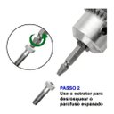 Ver imagem 3 de Broca Extrator Parafusos Quebrados Emperrados Espanados