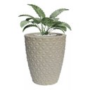 Ver imagem 3 de Vaso Decorativo para Plantas Coluna Diamante Tamanho M:Cinza