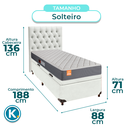 Ver imagem 3 de Kit Cama Box Bau + Cabeceira + Colchão Solteiro D23 - Pro - Inducol
