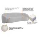 Ver imagem 6 de Kit Sofá 3 Lugares 200cm e 2 Poltronas Orgânica Luxo Recepção Amore Linho - Doce Sonho Móveis