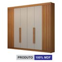 Ver imagem 3 de Guarda Roupa Casal 6 Portas São Carlos Cinamomo Off White – Leifer Móveis