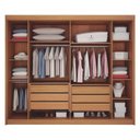 Ver imagem 2 de Guarda Roupa Casal 6 Portas São Carlos Cinamomo Off White – Leifer Móveis