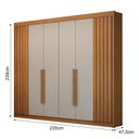 Ver imagem 6 de Guarda Roupa Casal 6 Portas São Carlos Cinamomo Off White – Leifer Móveis