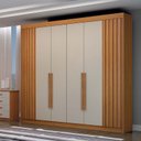 Ver imagem 7 de Guarda Roupa Casal 6 Portas São Carlos Cinamomo Off White – Leifer Móveis
