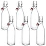 Garrafa Vidro Hermética 500ml Swing Armazenar Bebidas 6 Pcs - 1