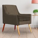 Ver imagem 5 de Poltrona Decorativa Ariane Linho Cores - DS Estofados - CACAU