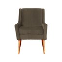 Ver imagem 3 de Poltrona Decorativa Ariane Linho Cores - DS Estofados - CACAU