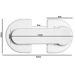 Trava Para Porta Geladeira Bebê Criança Joy Ordene OR92500 - 3
