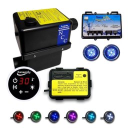 Aquecedor para Banheira de Hidromassagem 8000w 2 Spots Led - 2