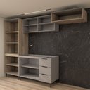 Ver imagem 5 de Cozinha Completa Modulada 9 Portas 3 Gavetas Imperial/fume - Panorama Móveis