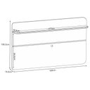 Ver imagem 4 de Painel para Tv Suspenso Curv 1.8 Cinamomo Off White – Hb Móveis