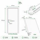 Ver imagem 6 de Kit Porta de Madeira 215x67cm Batente 9,5cm Lisa Primer Uniportas Abertura Direita
