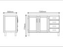 Ver imagem 3 de Balcão para Pia 120cm Madeira Maciça Mpo