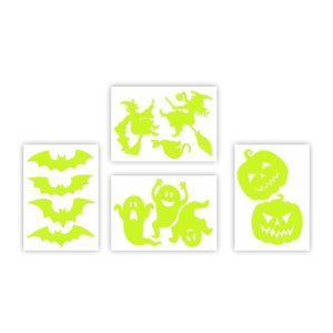 Adesivo Brilha No Escuro - Kit Halloween Dia Das Bruxas Novo