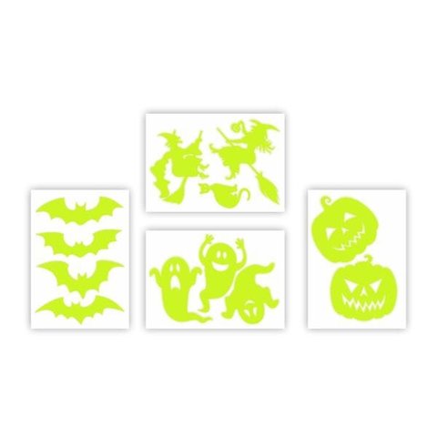 Adesivo Brilha No Escuro - Kit Halloween Dia Das Bruxas Novo