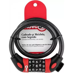 Cadeado P/bicicleta 60cm C/segredo Nove54 3252954060 - 4
