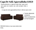 Ver imagem 2 de Capa de Sofá Agarradinha Gold 2 e 3 lugares - King - Marrom