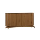 Ver imagem 2 de Buffet Aparador Curvo em MDF 4 Portas 160cm com Pés em Madeira Maciça Serena