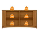 Ver imagem 4 de Buffet Aparador Curvo em MDF 4 Portas 160cm Cinamomo Serena