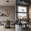 Ver mais imagens de Lustre Pendente para Sala Pé Direito Duplo Trio Ball P7 - Preto