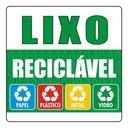 Ver imagem 1 de Kit 3 Adesivos Lixo Reciclável E Não Reciclável Condomínio