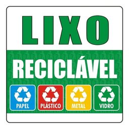 Kit 3 Adesivos Lixo Reciclável E Não Reciclável Condomínio - 1