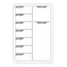 Quadro Planejamento Porta Recados Planner Em Mdf 20x30cm Branco - 1