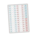 Ver imagem 1 de Kit 2 Cartelas Etiqueta Adesivo De Voltagem 110v E 220v Tomadas E Cabos