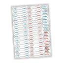 Ver imagem 2 de Kit 2 Cartelas Etiqueta Adesivo De Voltagem 110v E 220v Tomadas E Cabos