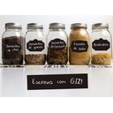 Ver imagem 2 de Kit 2 Cartelas Etiqueta Quadro Negro Adesivo Potes Organizador Bazar