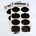 Ver imagem 1 de Kit 2 Cartelas Etiqueta Quadro Negro Adesivo Potes Organizador Bazar