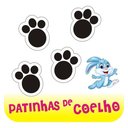 Ver imagem 2 de Kit 2 Cartelas 50 Adesivos Patinhas De Coelho Pegada Para Páscoa Em Vinil