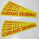 Ver imagem 2 de Adesivo De Segurança Cuidado Degrau Medida 90 X 14cm