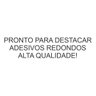 Kit 2 Cartelas Adesivos Numerados 1 A 25 Redondo Fundo Branco Medida 1cm - 2