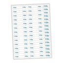 Ver imagem 1 de Kit 2 Cartelas Etiqueta Adesivo De Voltagem 220v Tomadas E Cabos