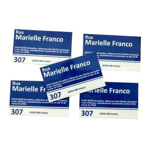 Kit 5 Ímã De Geladeira Marielle Franco