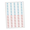 Ver imagem 1 de Kit 2 Cartelas Etiqueta Adesivo Ligado Desligado On Off