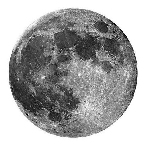 Adesivo De Parede Decorativo Lua 20 X 20cm Redondo