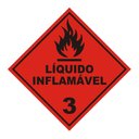 Ver imagem 1 de 120 Adesivo Etiqueta Líquido Inflamável 3 Produtos Perigosos
